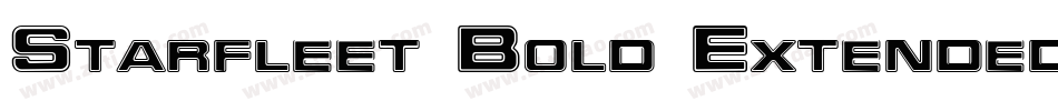 Starfleet Bold Extended BT字体转换